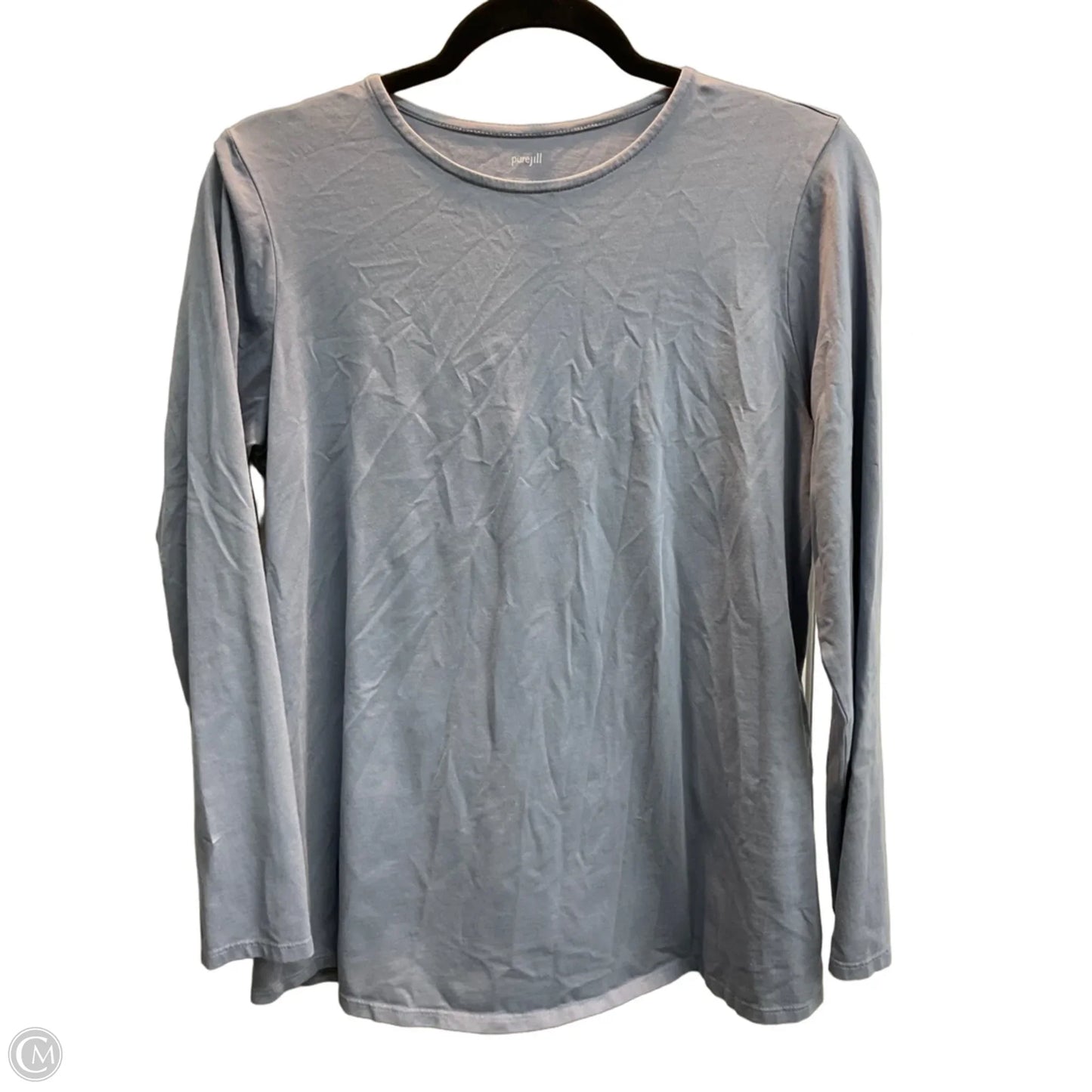 Top Long Sleeve Basic By Pure Jill In Blue, Size: M