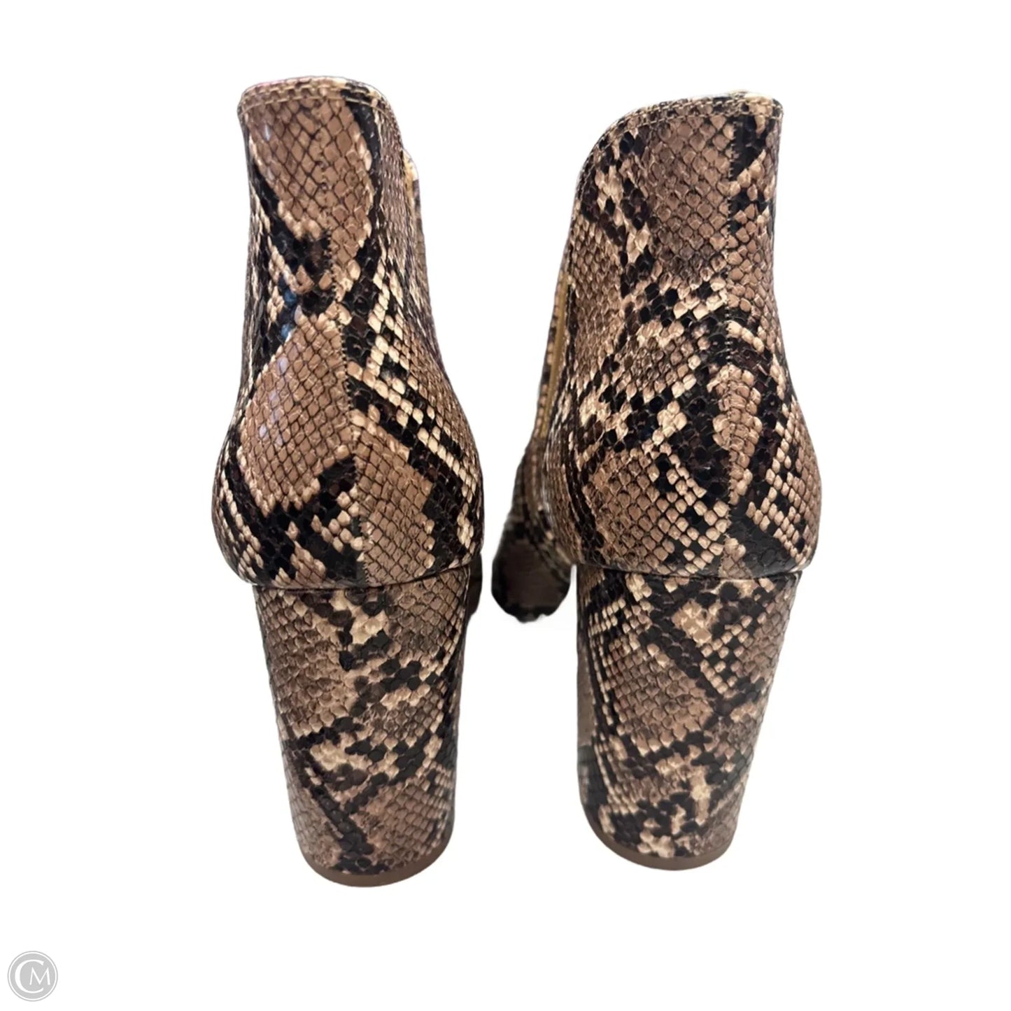 Boots Ankle Heels By Lane Bryant In Snakeskin Print, Size: 11