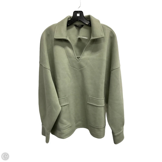 Sweatshirt Collar By Banana Republic In Green, Size: L