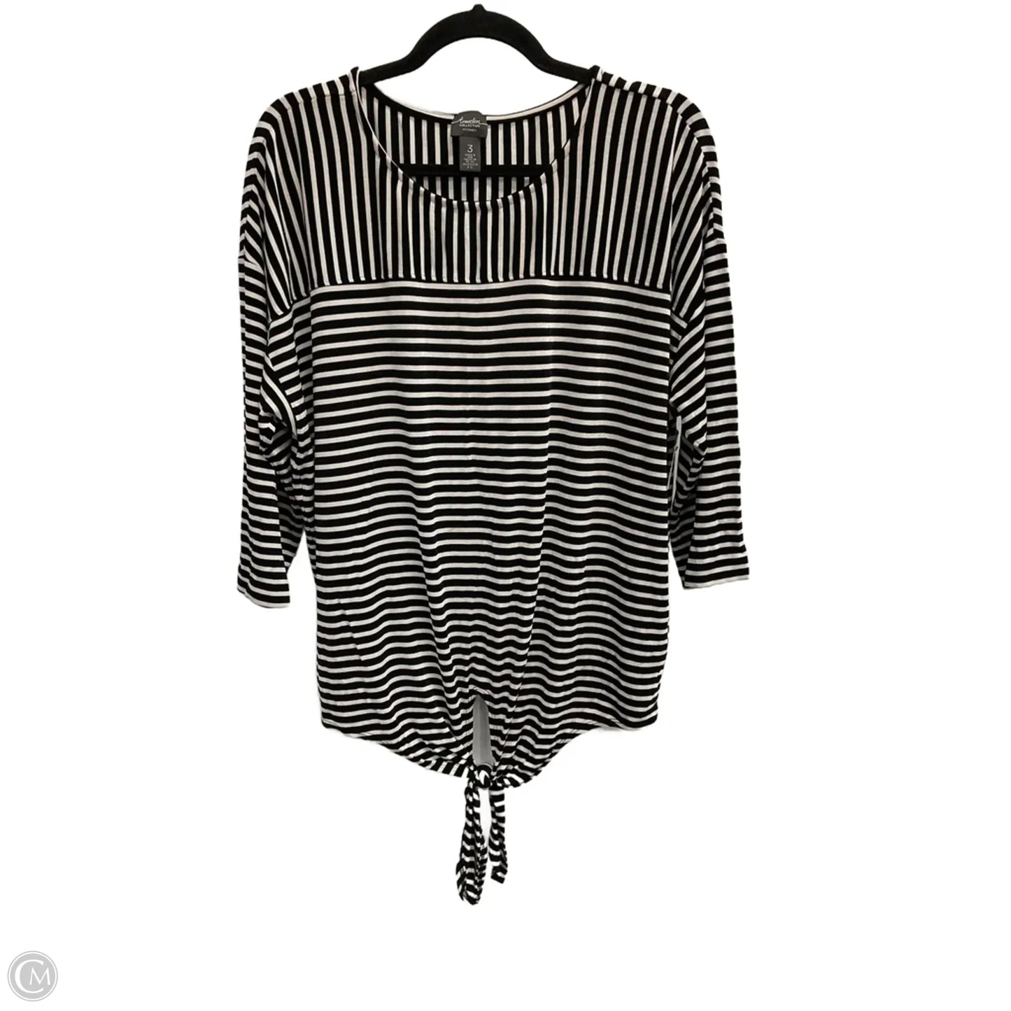Top Long Sleeve By Chicos In Striped Pattern, Size: Xl