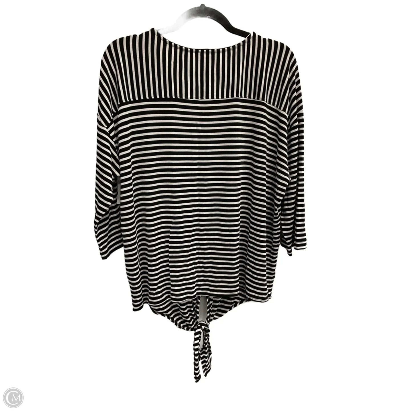 Top Long Sleeve By Chicos In Striped Pattern, Size: Xl