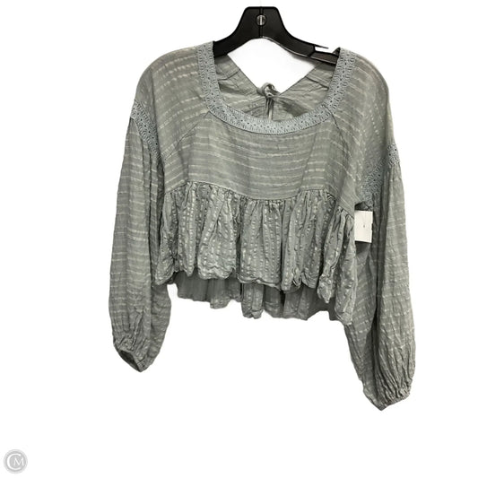 Top Long Sleeve By By Together In Blue, Size: S