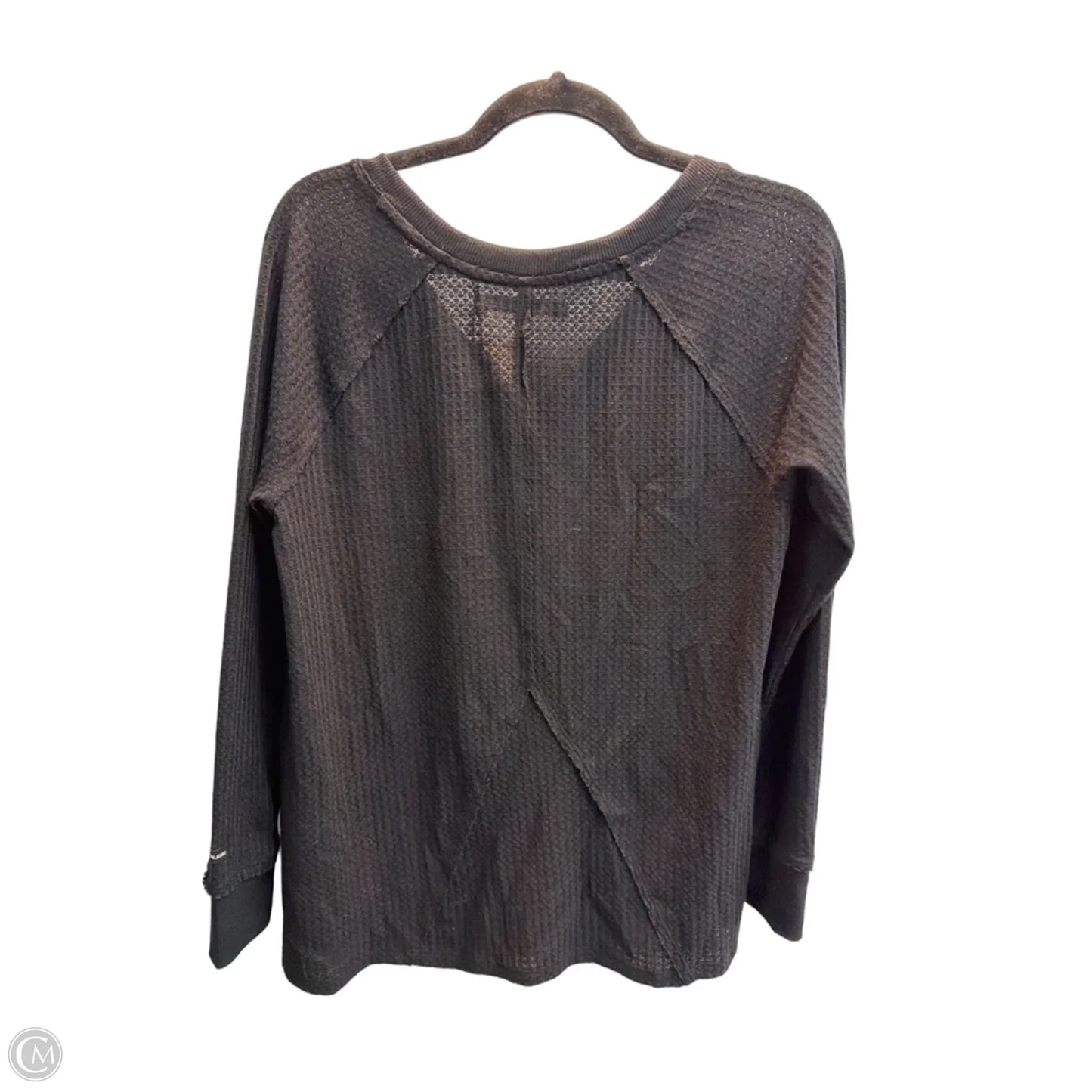 Top Long Sleeve Basic By Calvin Klein In Black, Size: S