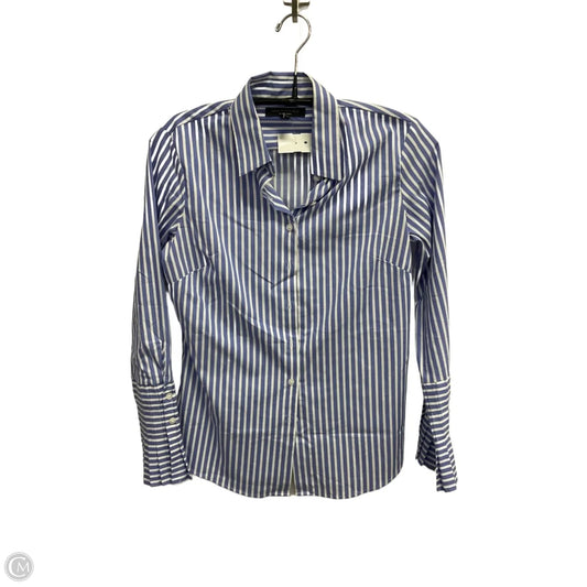 Top Long Sleeve By Banana Republic In Striped Pattern, Size: Xsp
