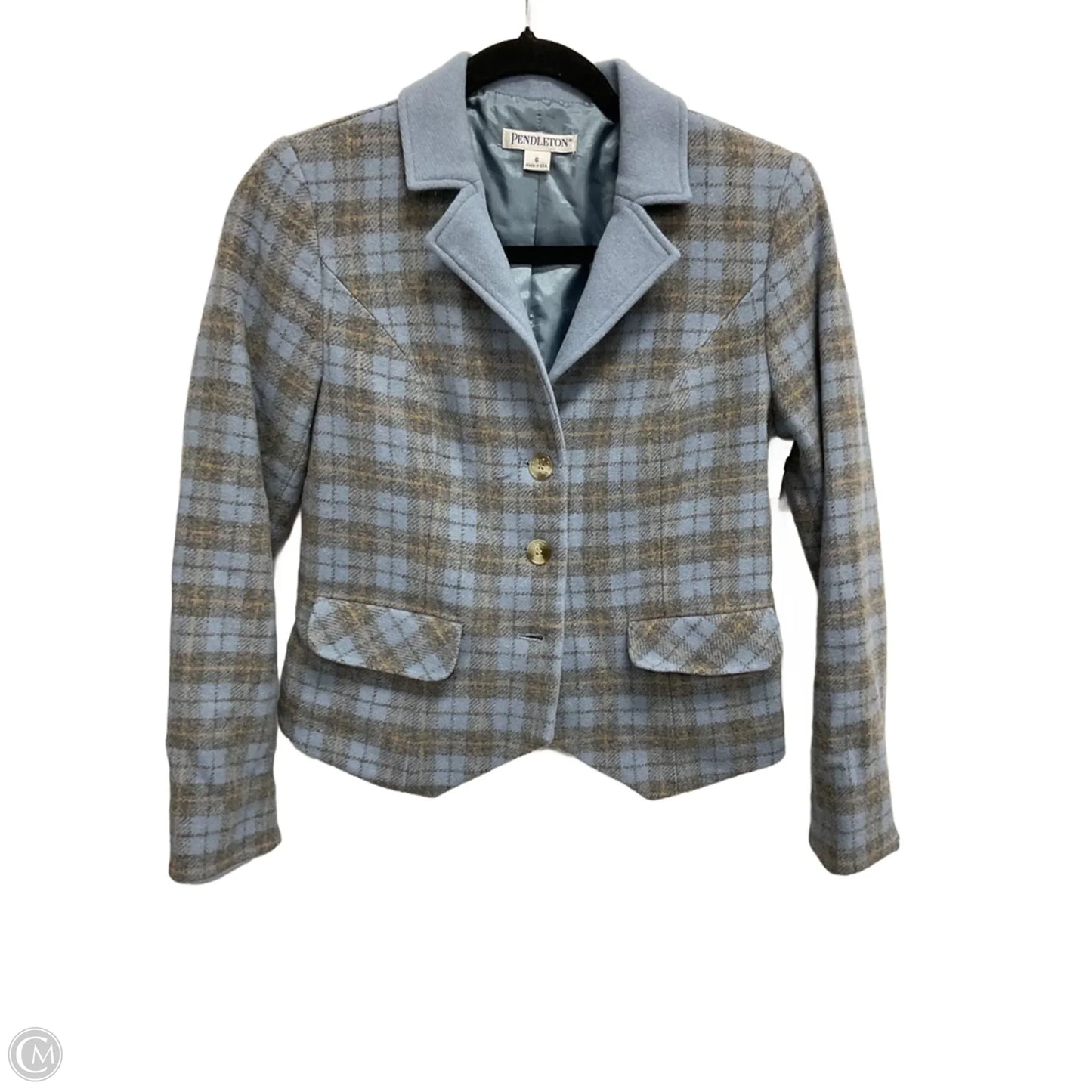 Blazer By Pendleton In Plaid Pattern, Size: S