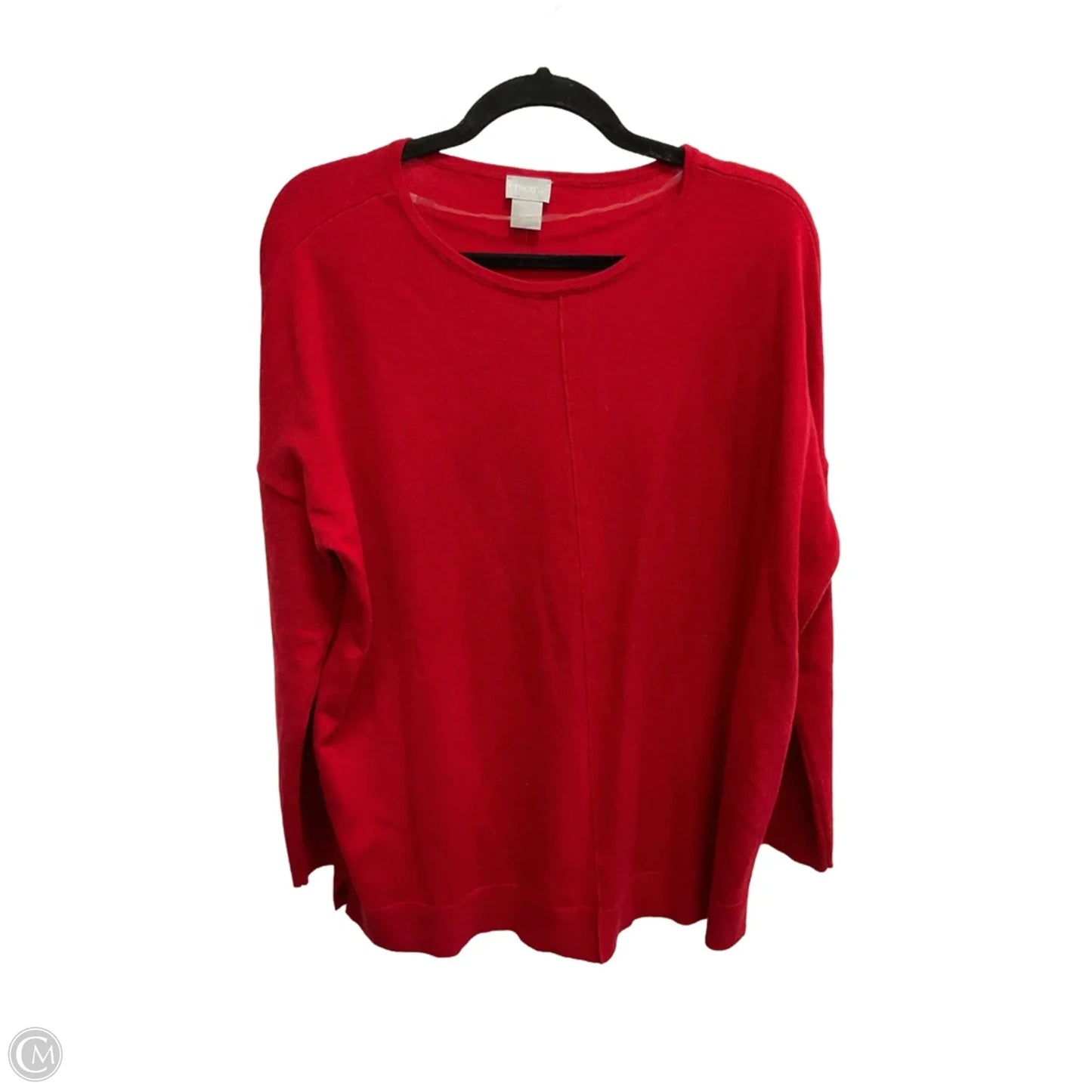 Top Long Sleeve By Chicos In Red, Size: M