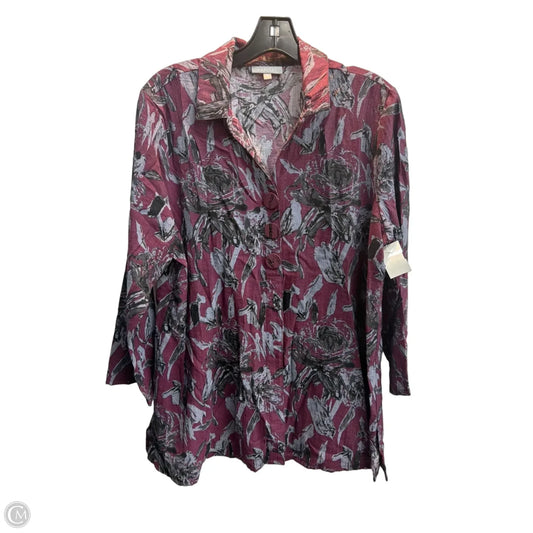 Top Long Sleeve By Habitat In Multi-colored, Size: M