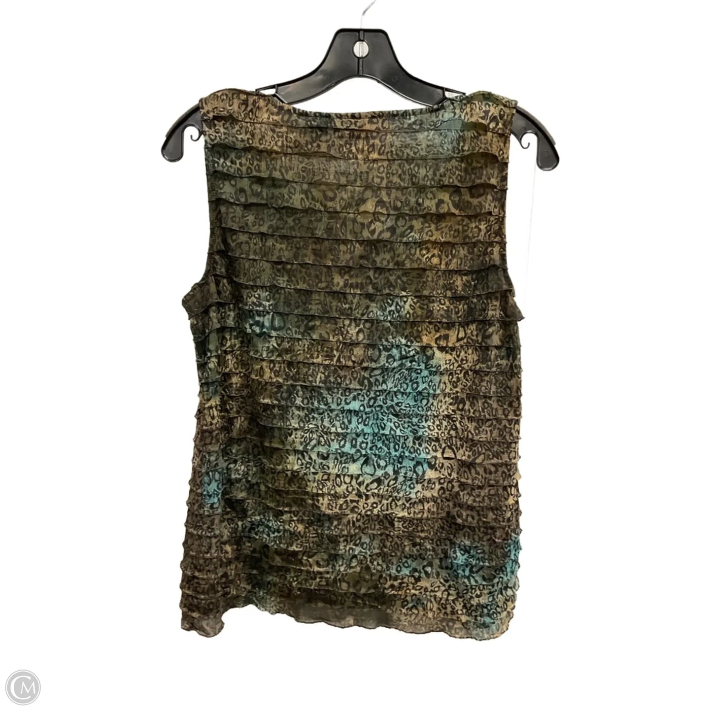 Top Sleeveless By Chicos In Animal Print, Size: M