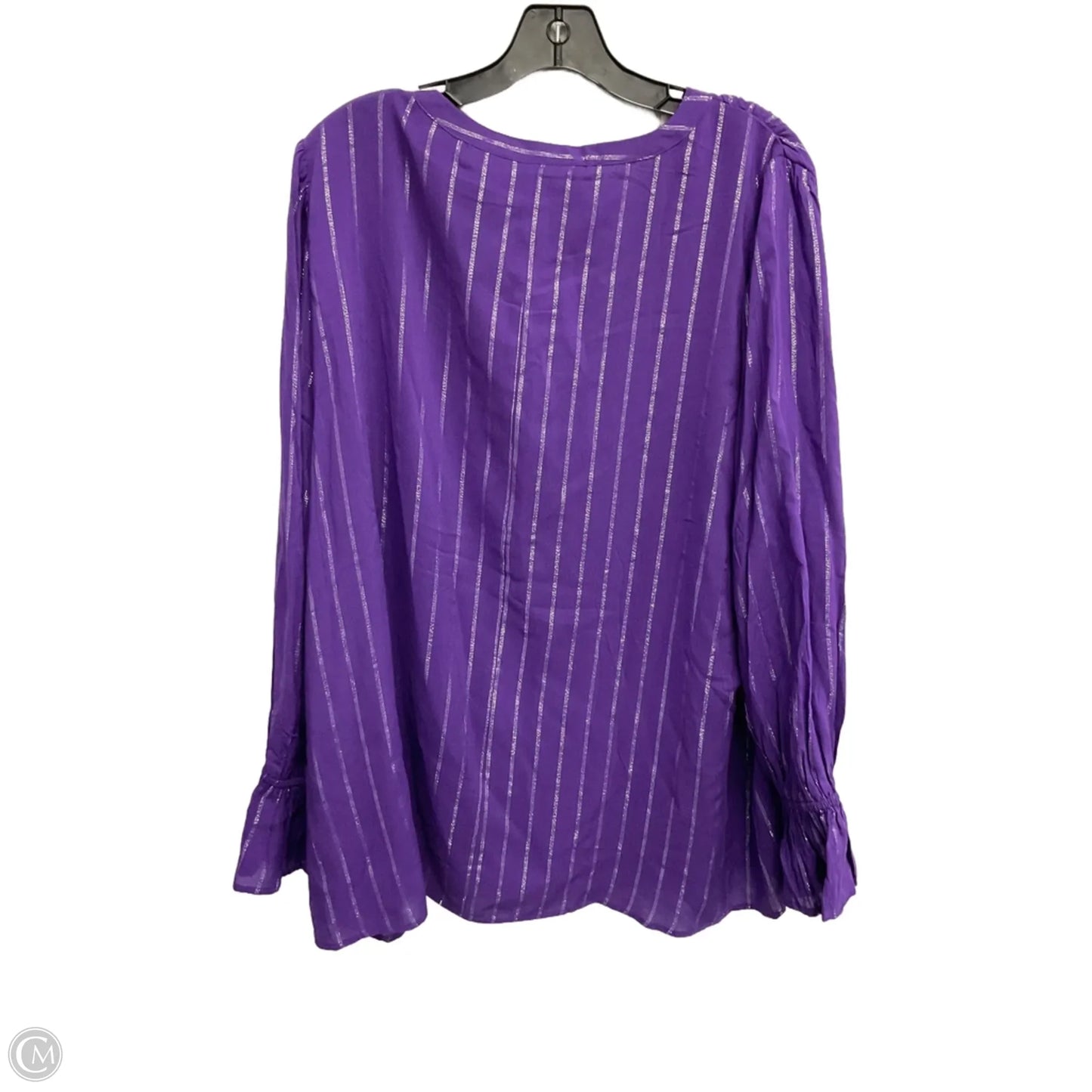 Top Long Sleeve By Lane Bryant In Purple, Size: 3x
