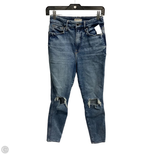 Jeans Skinny By Good American In Blue, Size: 4