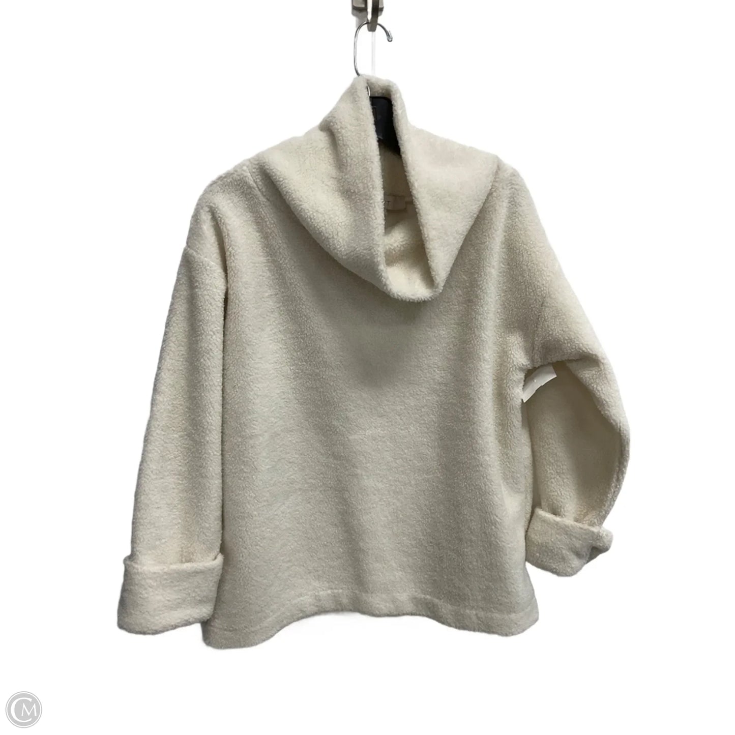 Sweatshirt Collar By Loft In Cream, Size: Xs
