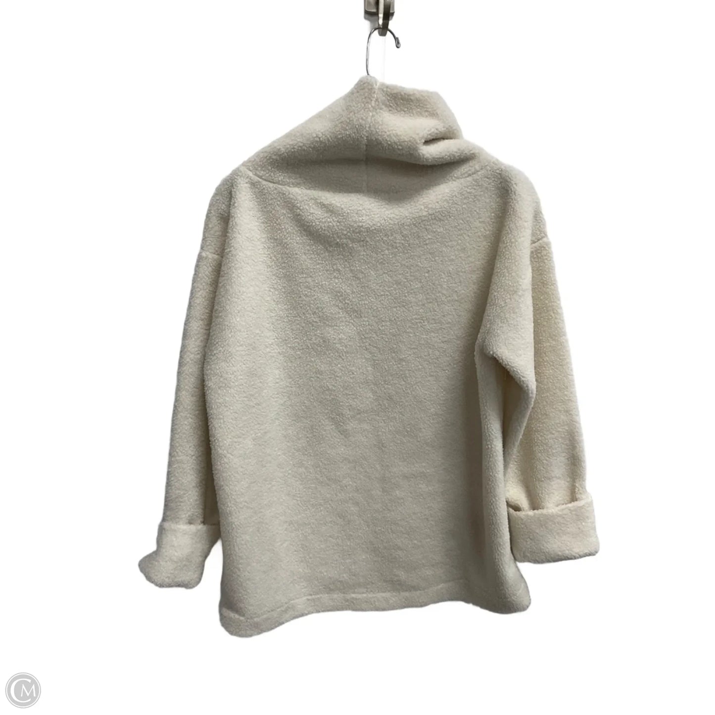 Sweatshirt Collar By Loft In Cream, Size: Xs