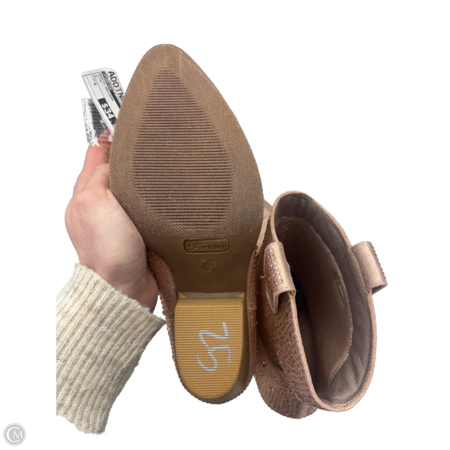 Boots Western By Forever In Pink, Size: 9