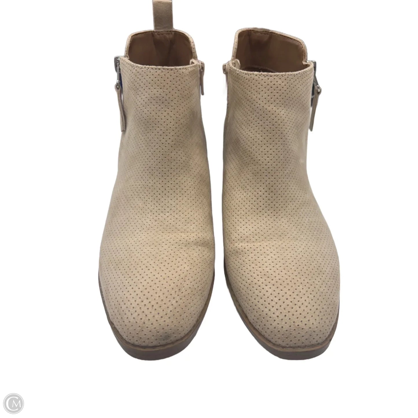 Boots Ankle Heels By Universal Thread In Beige, Size: 9