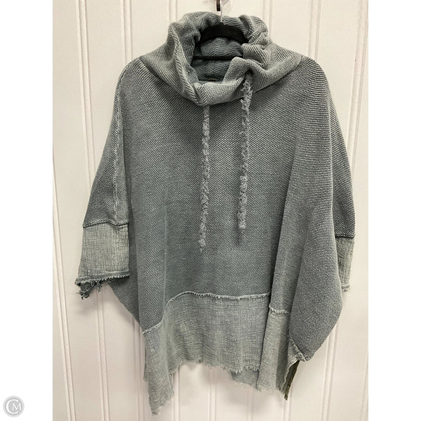 Poncho By Free People In Grey, Size: Osfm
