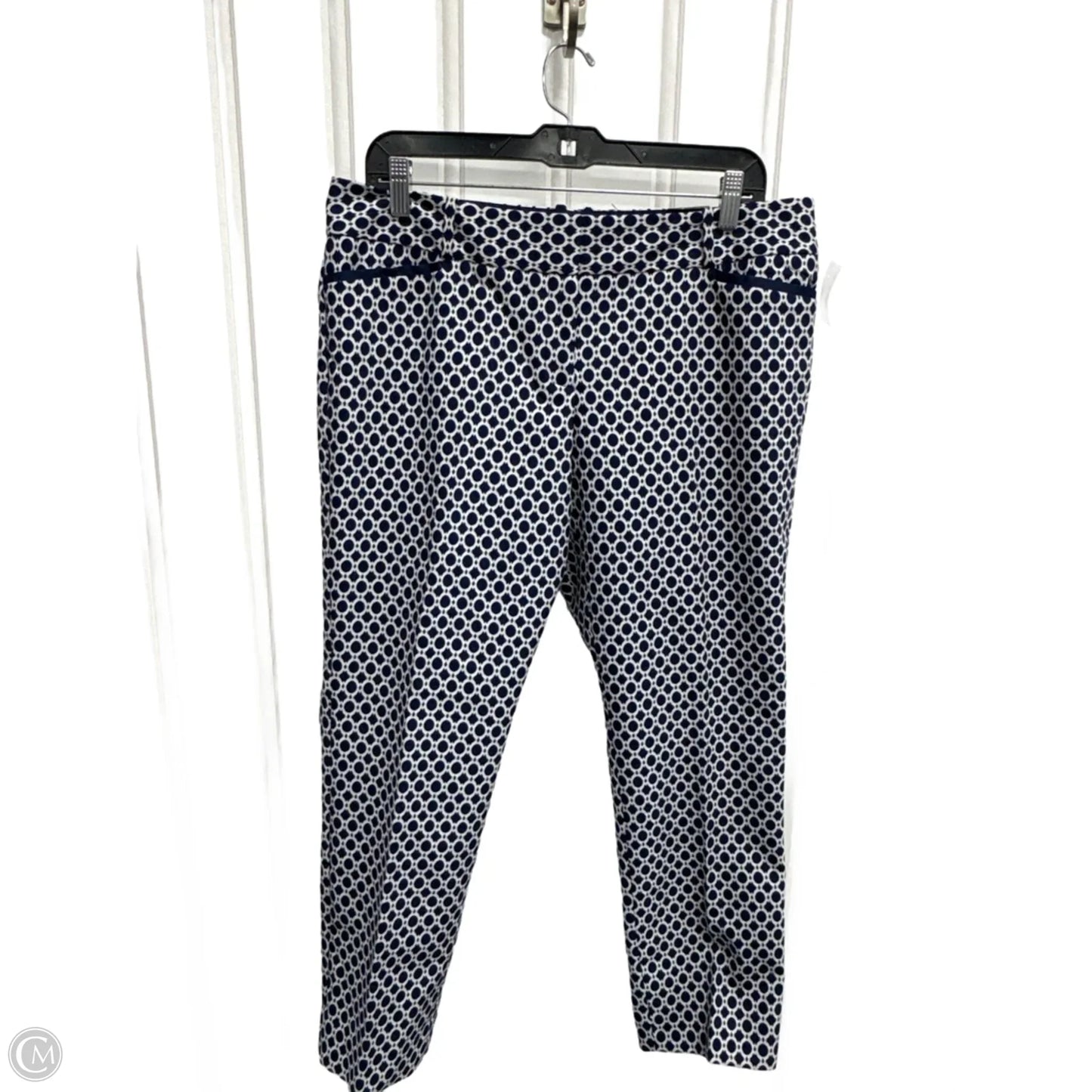 Pants Dress By Limited In Blue & White, Size: 12