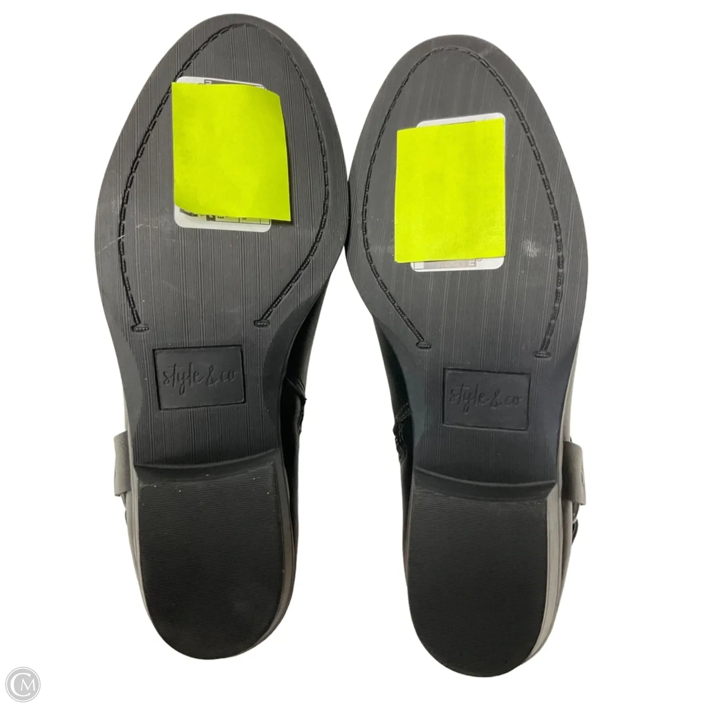 Boots Ankle Heels By Style And Company In Black, Size: 6.5