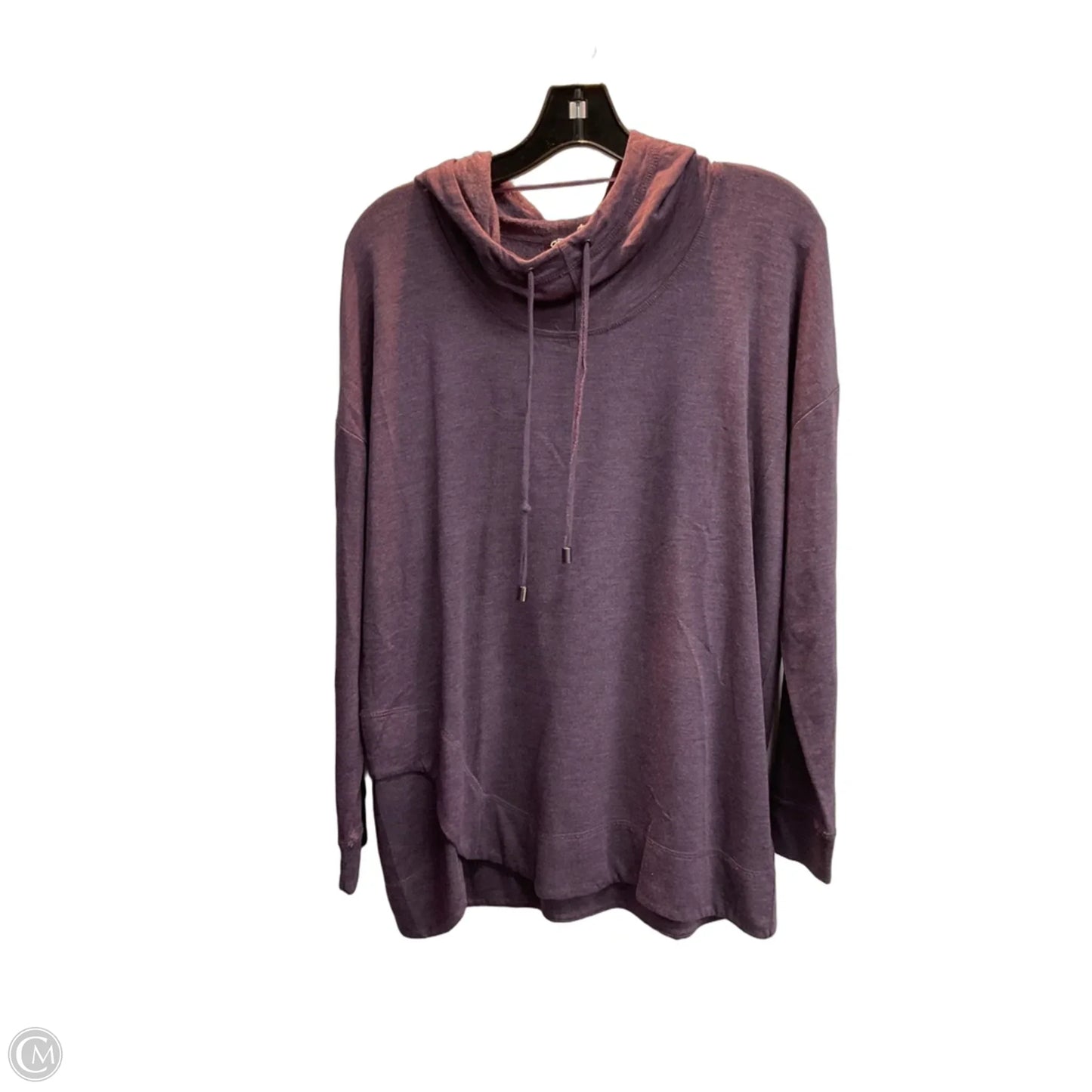 Top Long Sleeve By Cable And Gauge In Purple, Size: M