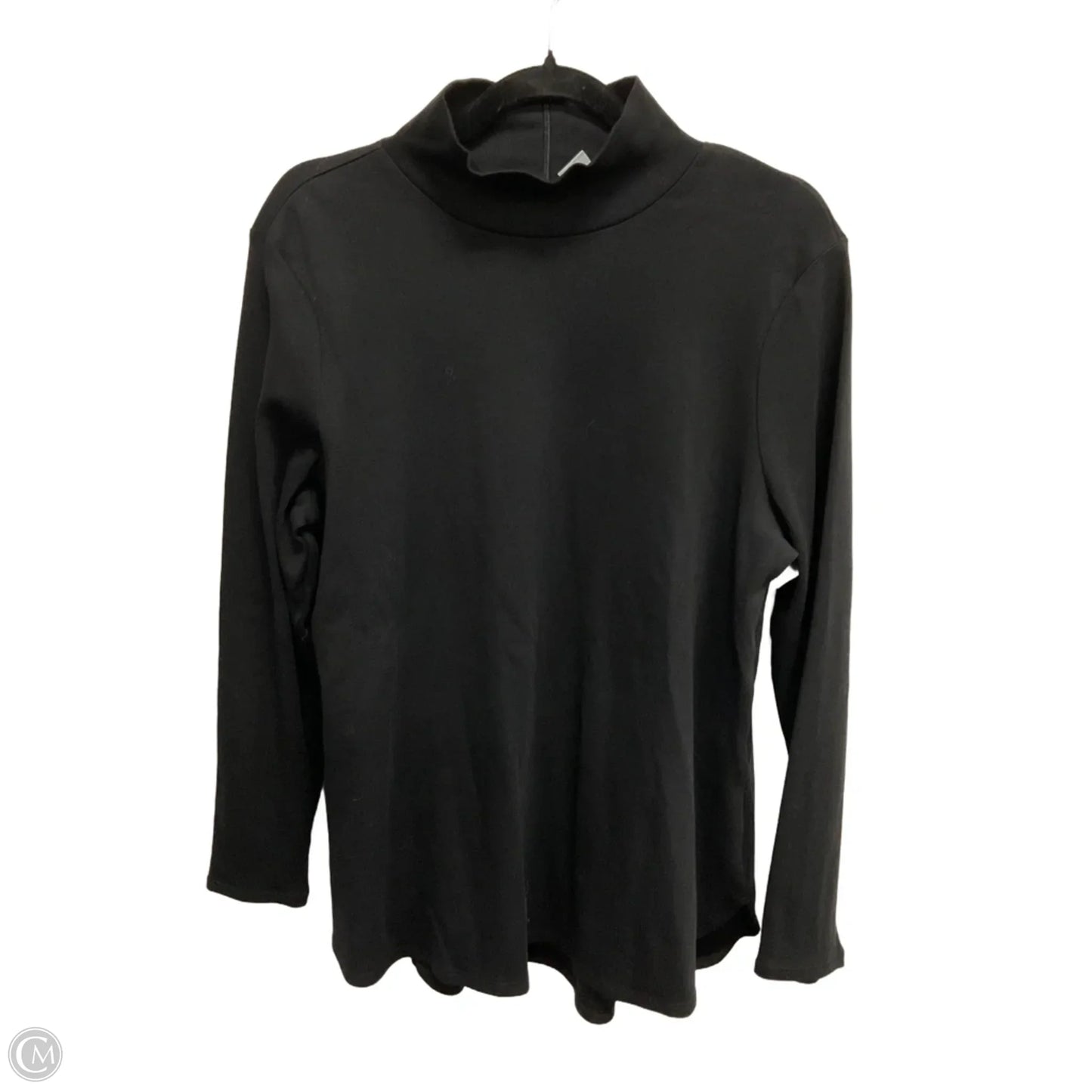 Top Long Sleeve By Chicos In Black, Size: L