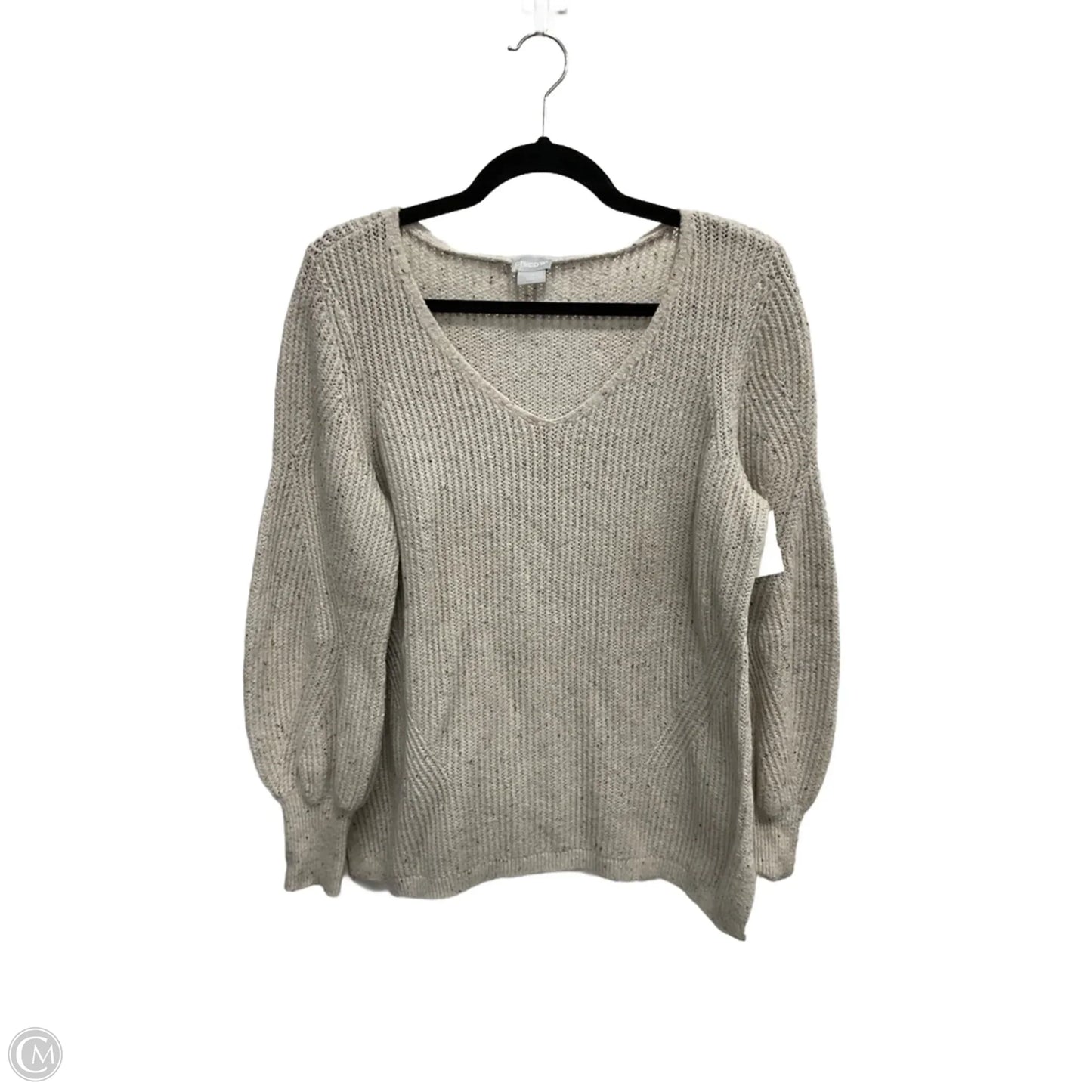 Sweater By Chicos In Beige, Size: M