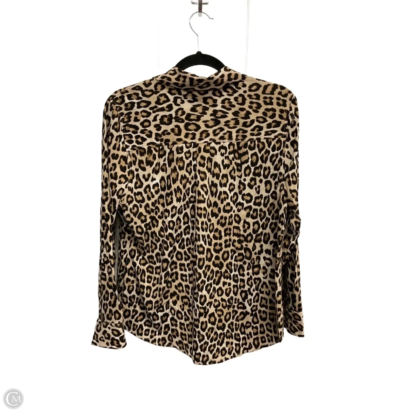 Top Long Sleeve By Chicos In Animal Print, Size: M