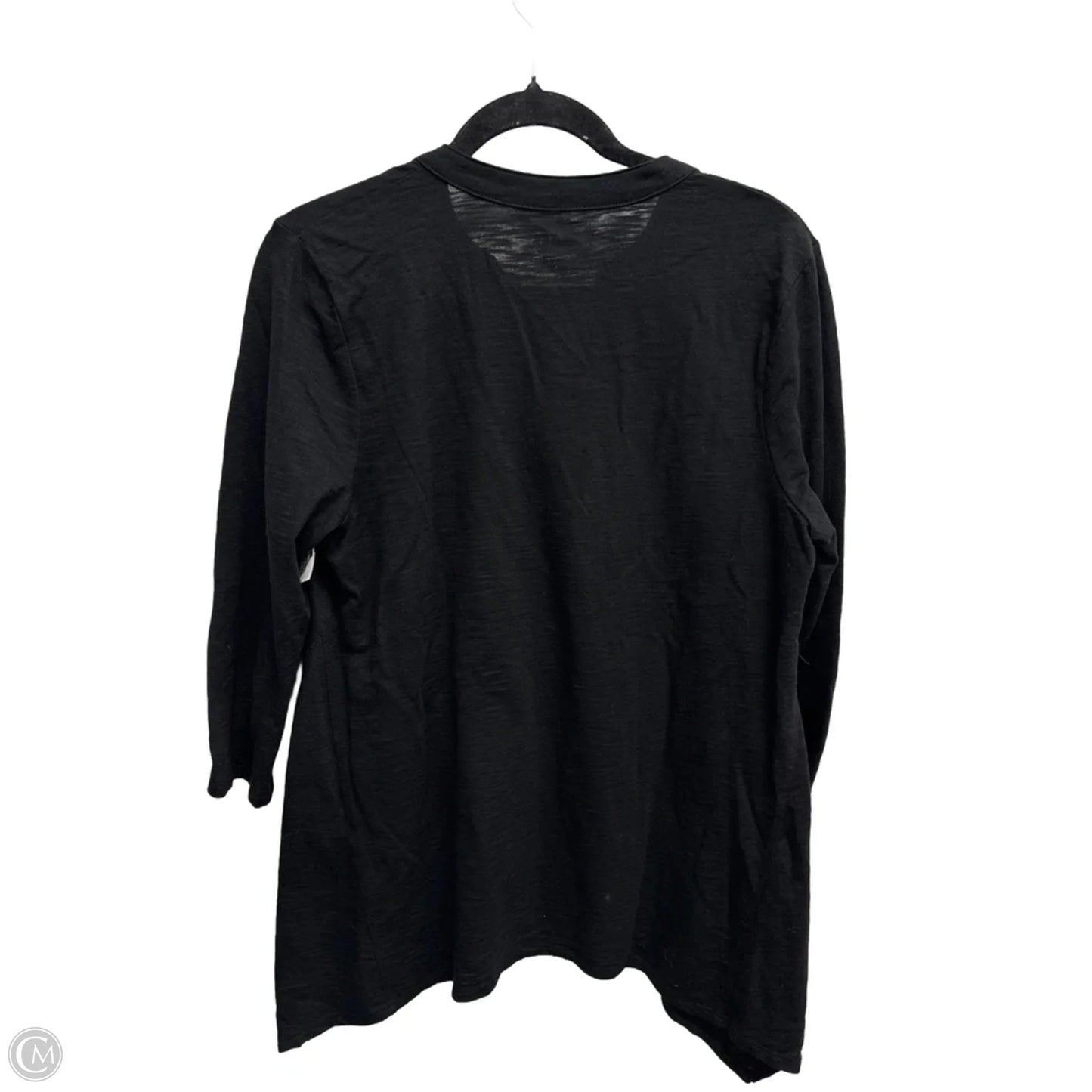 Top Long Sleeve By Chicos In Black, Size: M