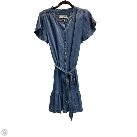 Dress Casual Midi By Loft In Blue, Size: M
