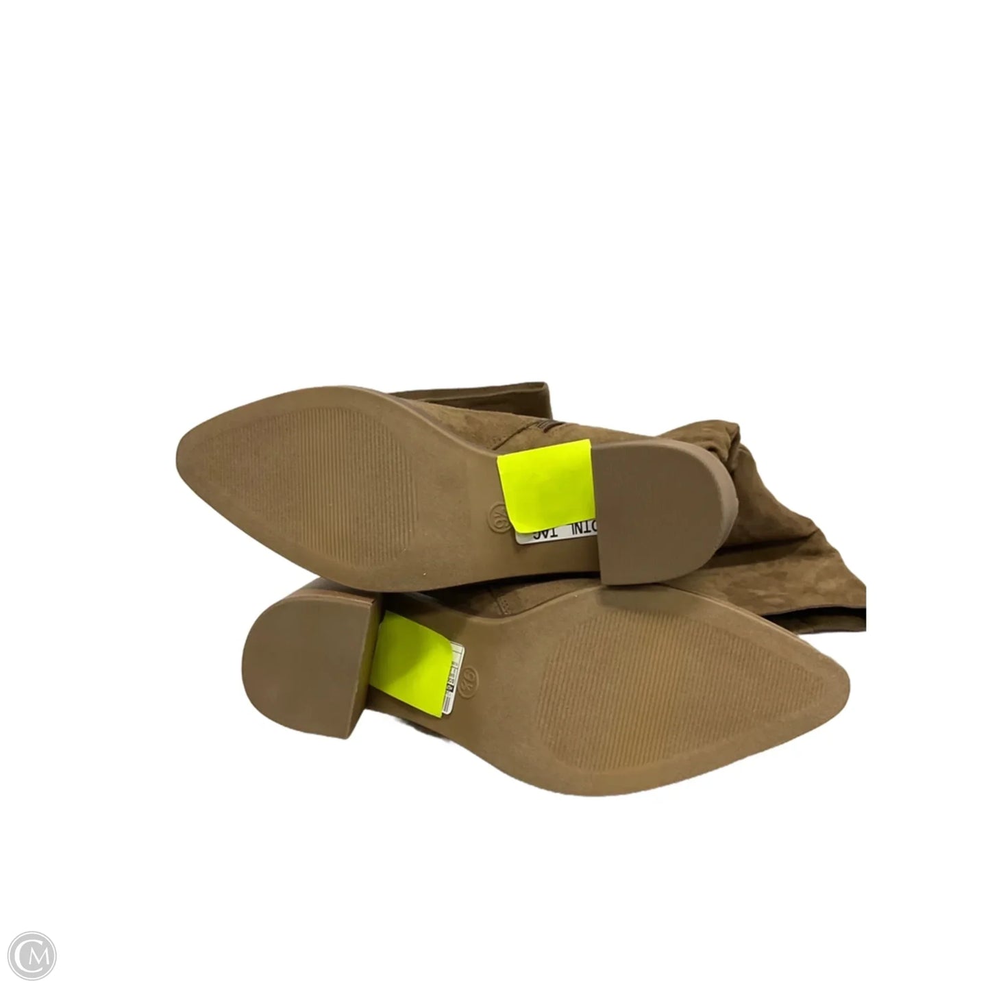 Boots Knee Heels By Universal Thread In Brown, Size: 9.5