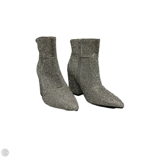 Boots Ankle Heels By A New Day In Silver, Size: 7