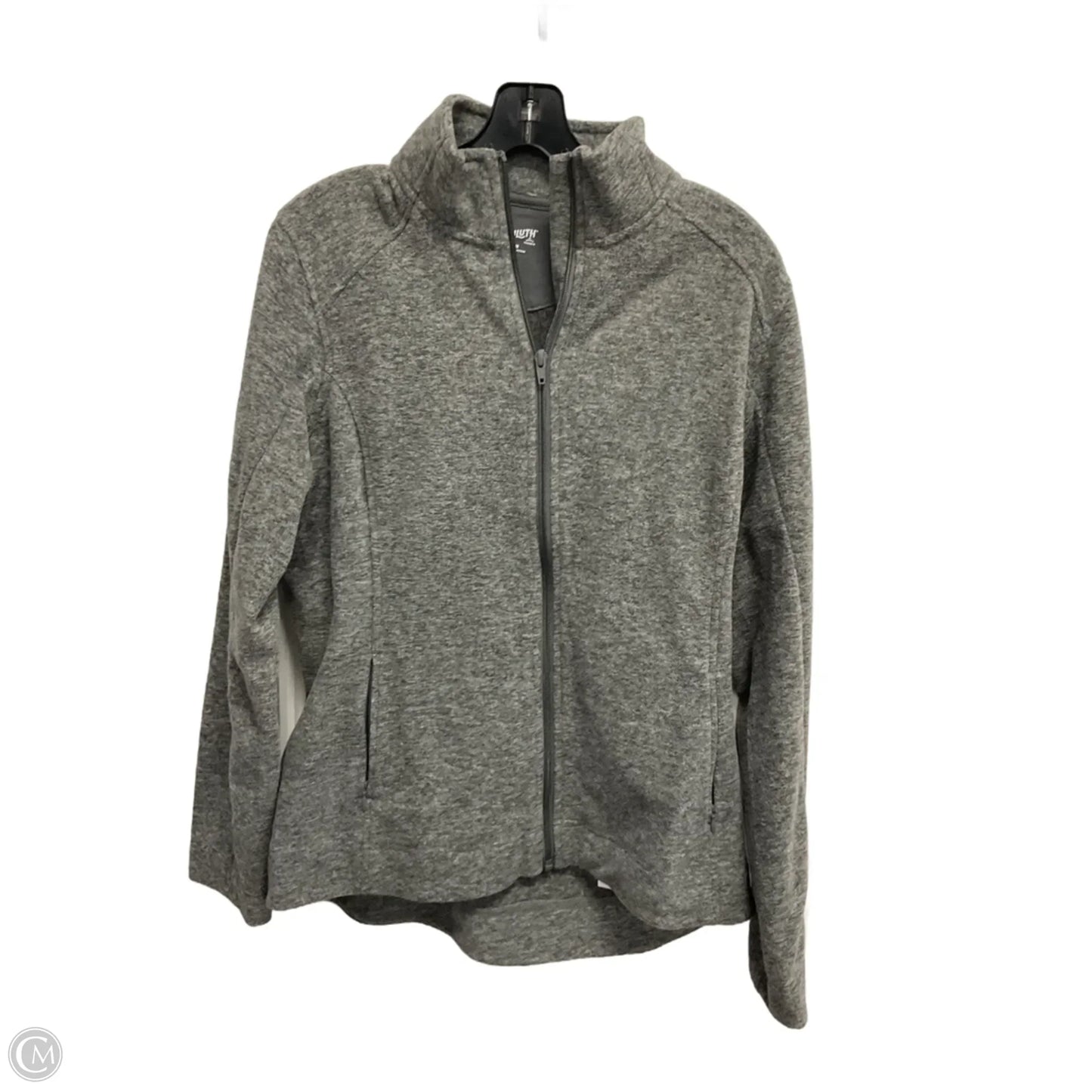 Jacket Fleece By Duluth Trading In Grey, Size: M