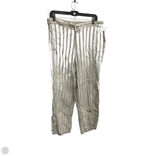 Pants Linen By Coldwater Creek In Striped Pattern, Size: 16