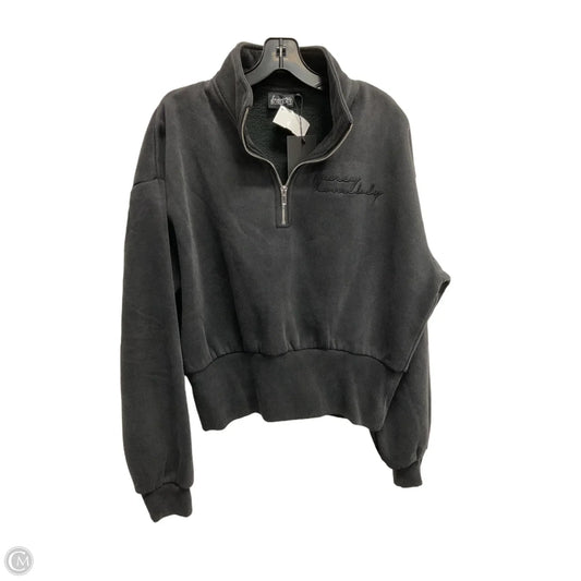 Sweatshirt Collar By Clothes Mentor In Black, Size: Xl
