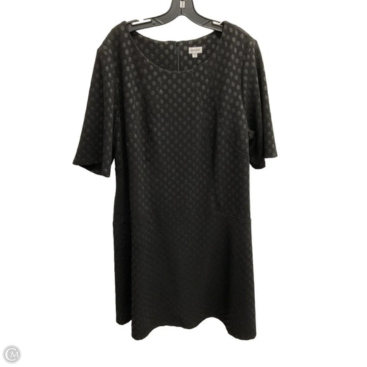 Dress Casual Midi By Avenue In Black, Size: 3x