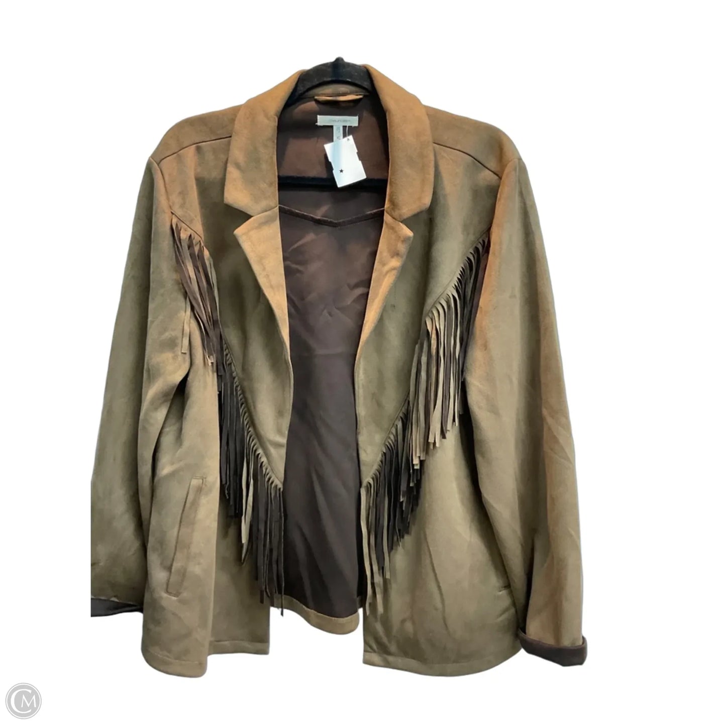 Jacket Moto By Maurices In Brown, Size: Xl