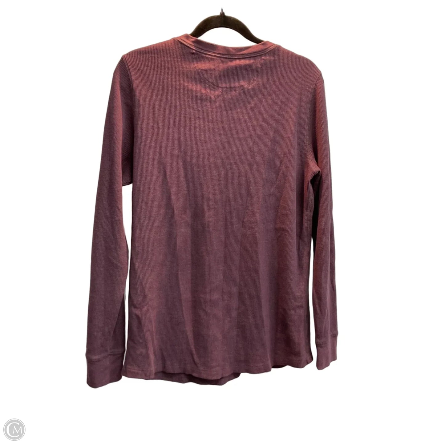 Top Long Sleeve Basic By Natural Reflections In Purple, Size: L