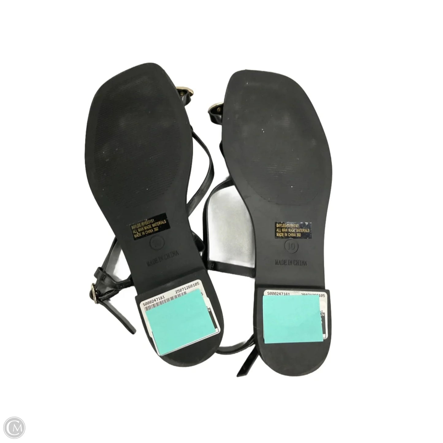 Sandals Flats By Steve Madden In Black, Size: 10