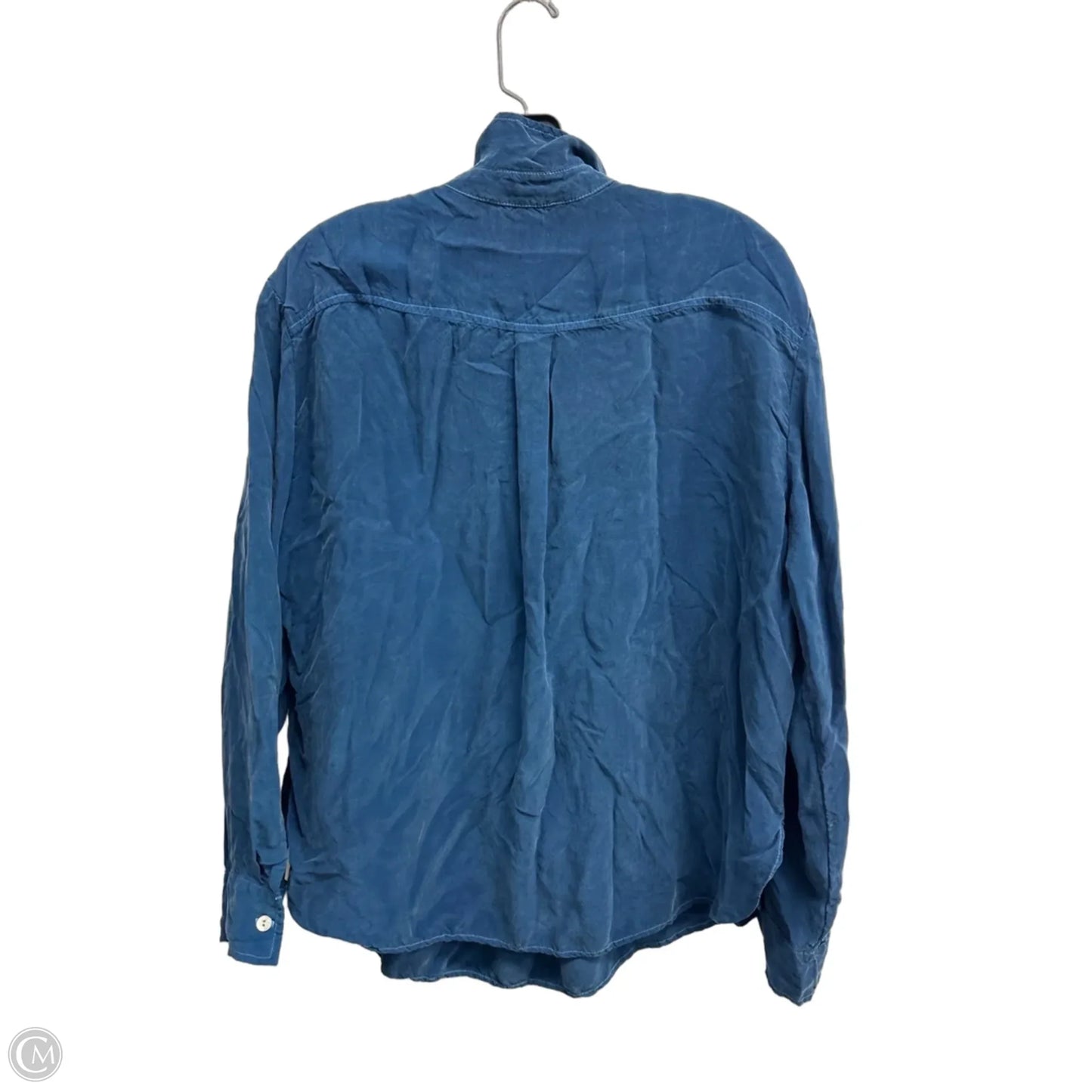 Top Long Sleeve By Fifteen Twenty In Blue, Size: L