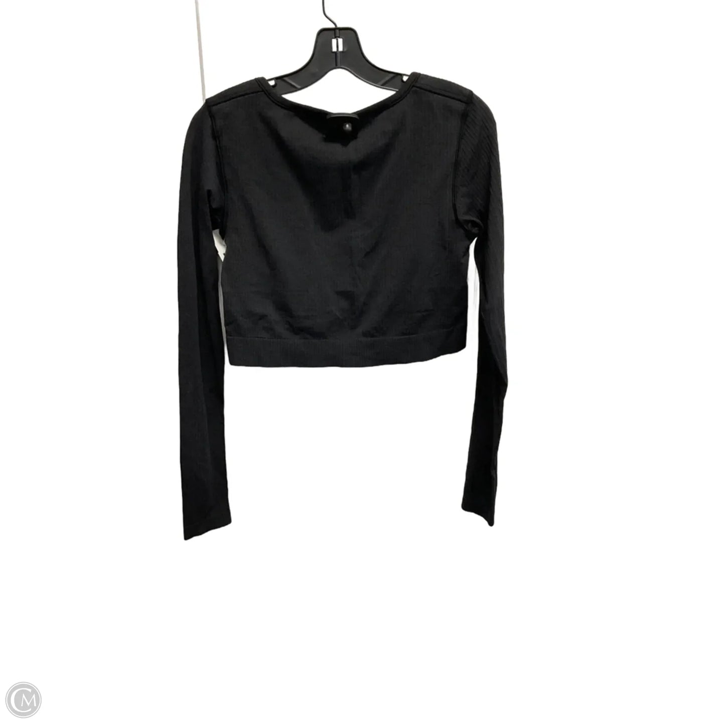 Athletic Top Long Sleeve Crewneck By Lululemon In Black, Size: M