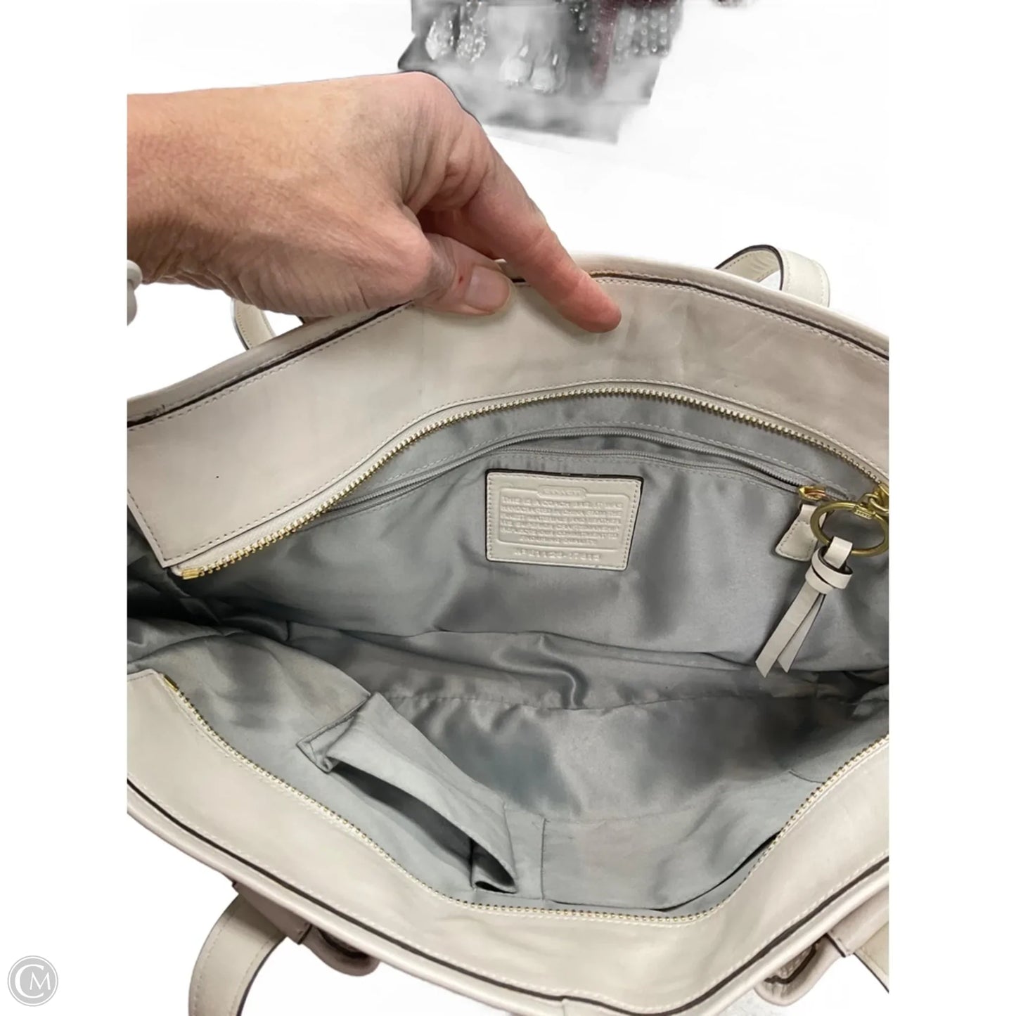 Handbag Designer By Coach, Size: Medium