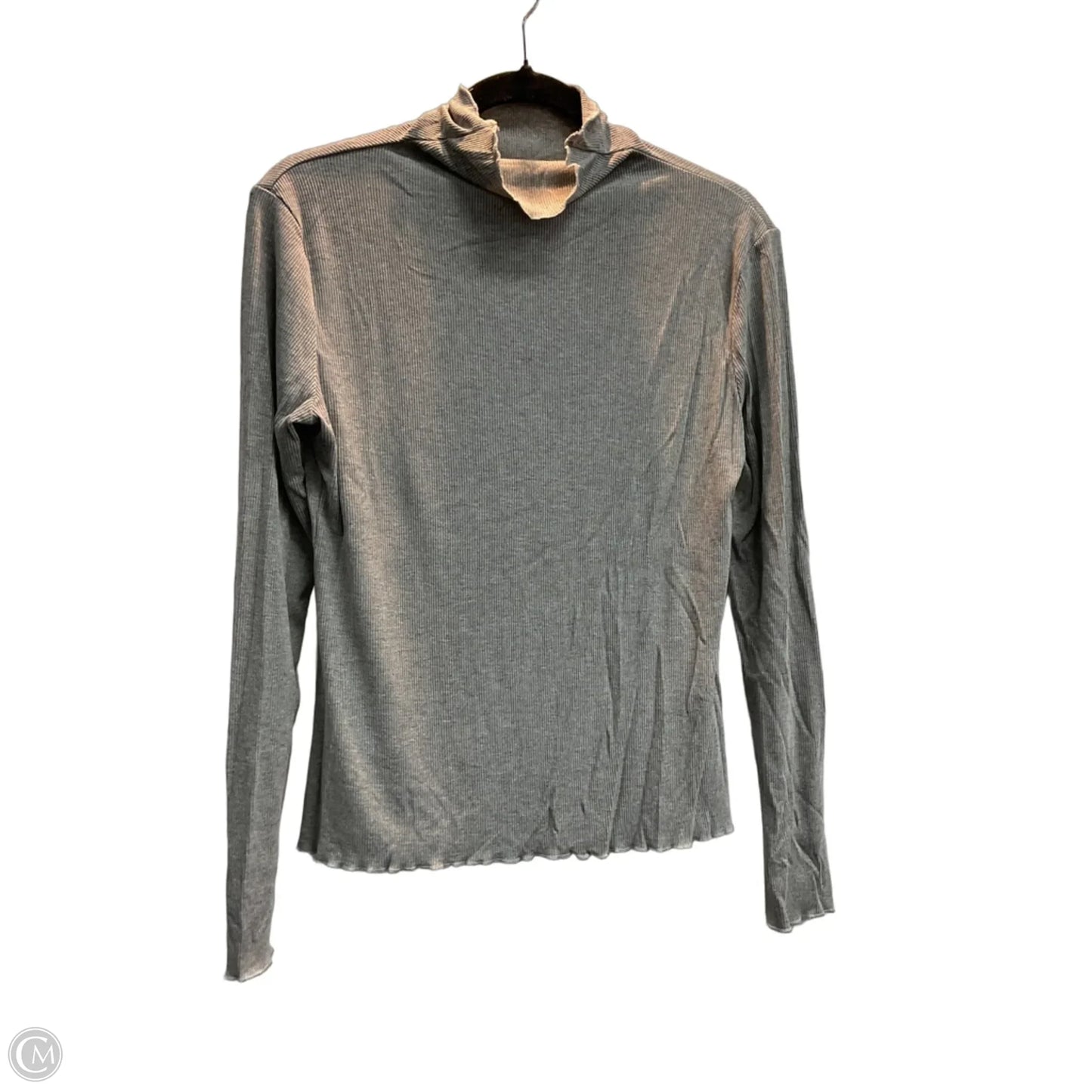 Top Long Sleeve Basic By Clothes Mentor In Grey, Size: L
