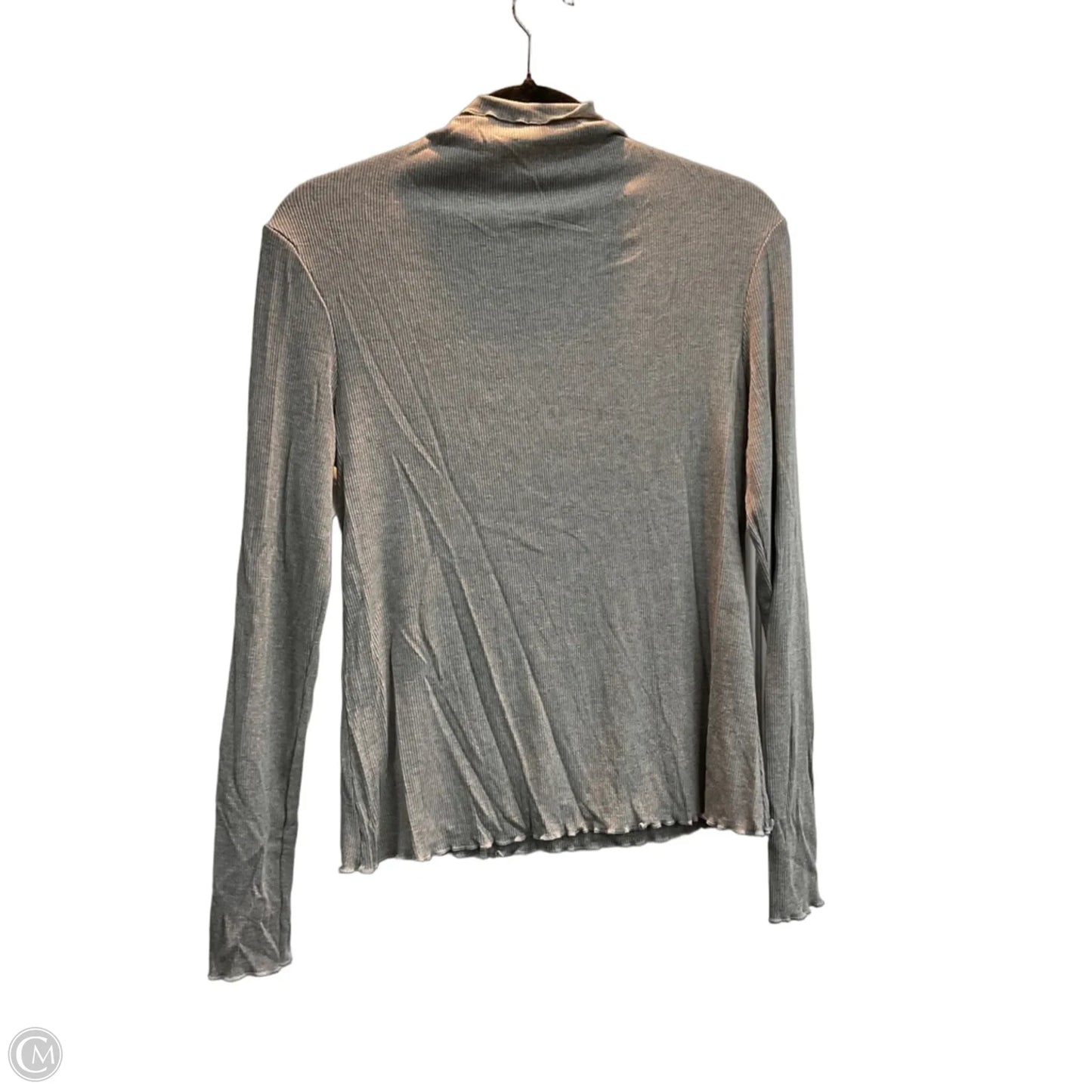 Top Long Sleeve Basic By Clothes Mentor In Grey, Size: L