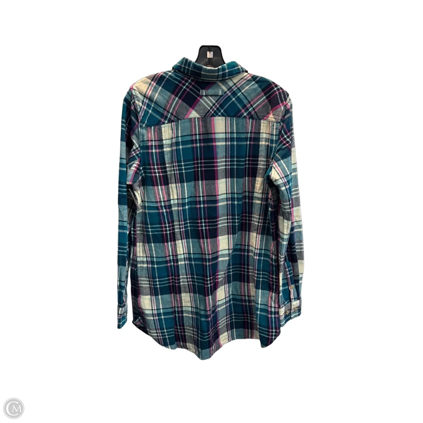 Tunic Long Sleeve By Duluth Trading In Plaid Pattern, Size: S