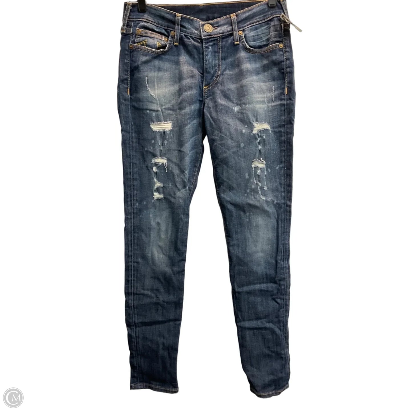 Jeans Skinny By True Religion In Blue, Size: 4