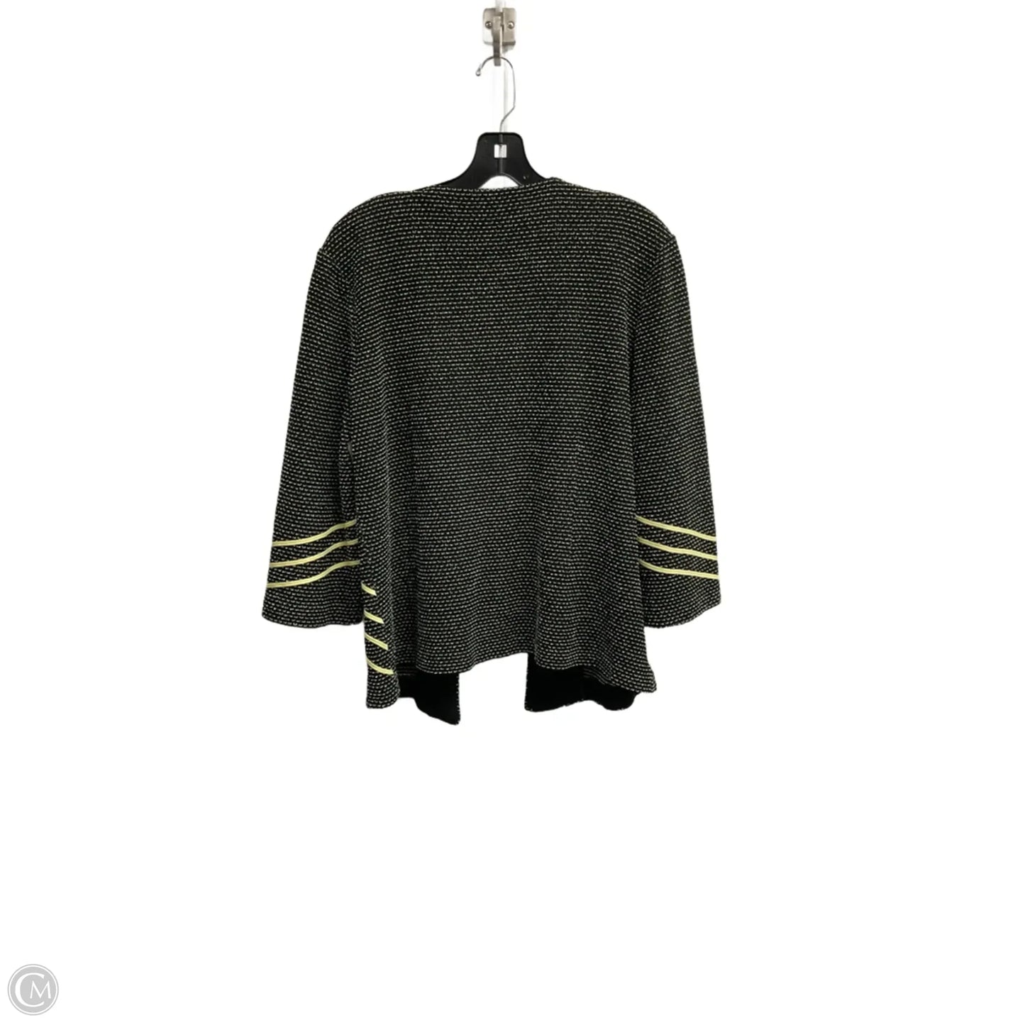 Blazer By Ming Wang In Black & Yellow, Size: Lp