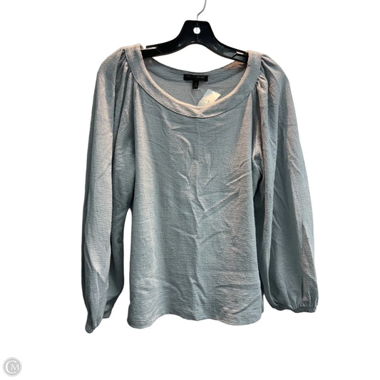 Top Long Sleeve By Banana Republic In Blue, Size: M