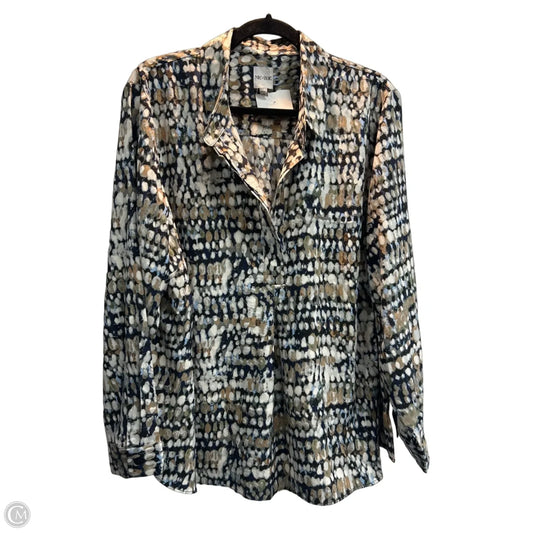 Blouse Long Sleeve By Nic + Zoe In Multi-colored, Size: 1x