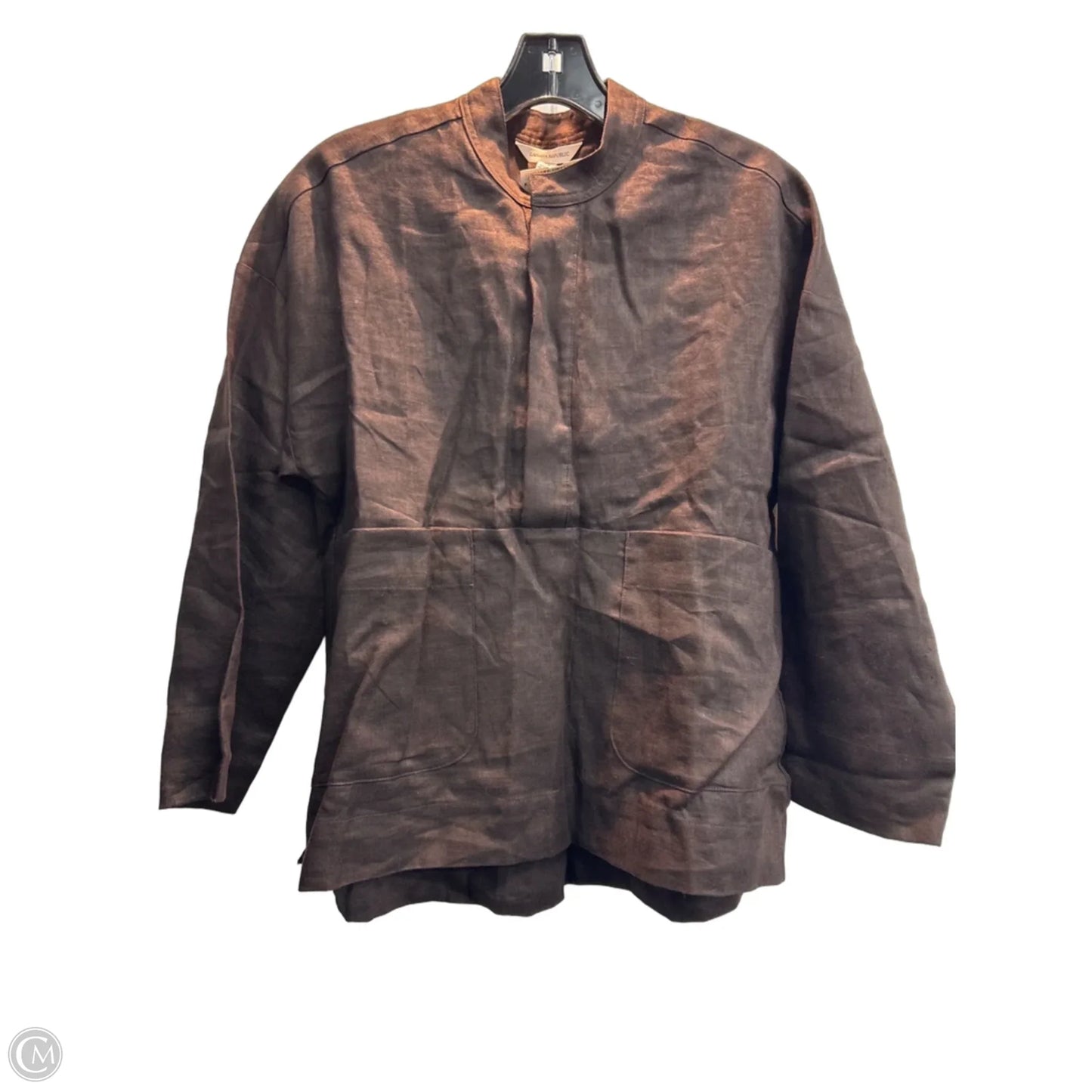 Top Long Sleeve By Banana Republic In Brown, Size: Xs