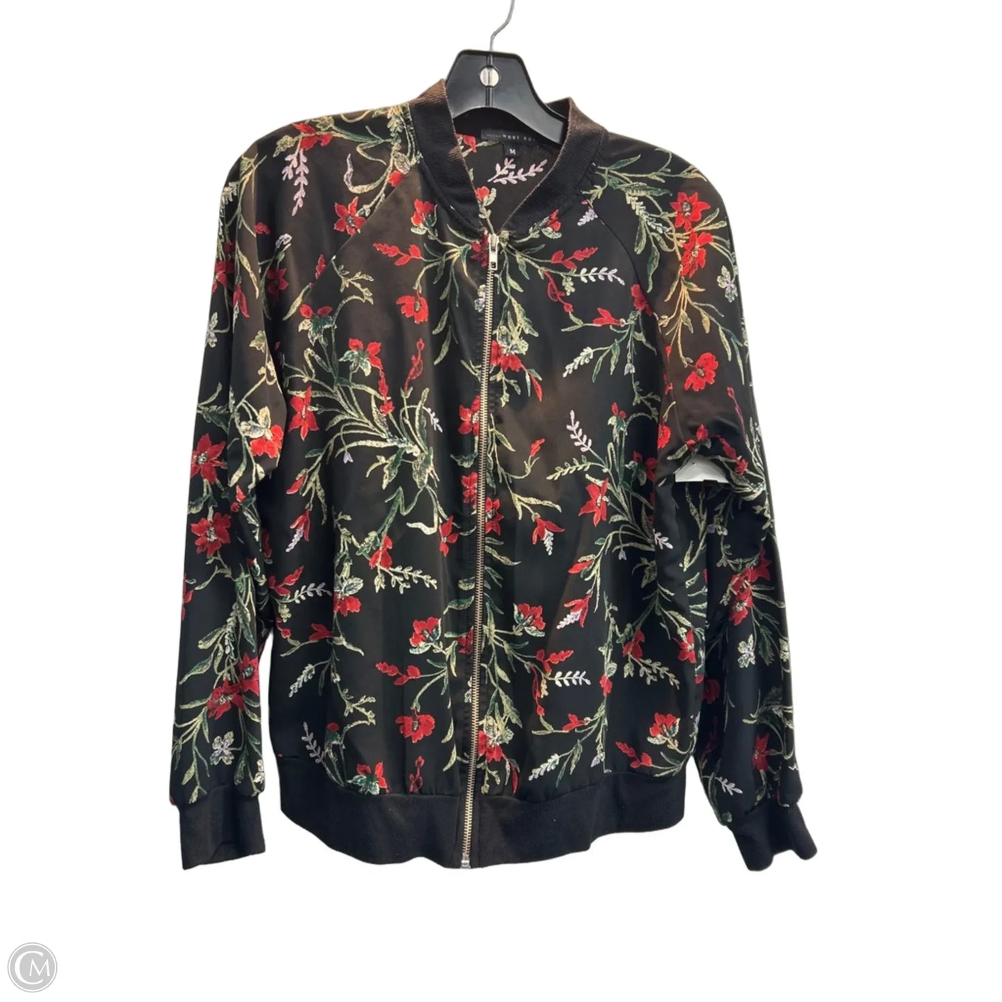 Jacket Shirt By West Kei In Floral Print, Size: M