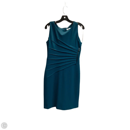 Dress Work By Calvin Klein In Teal, Size: M