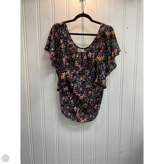 Top Short Sleeve By Maeve In Floral Print, Size: S